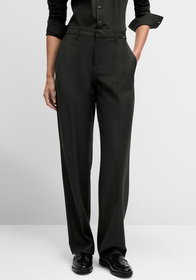 CINQUE Gladde Wollen Broek Black Dames - Foto 4