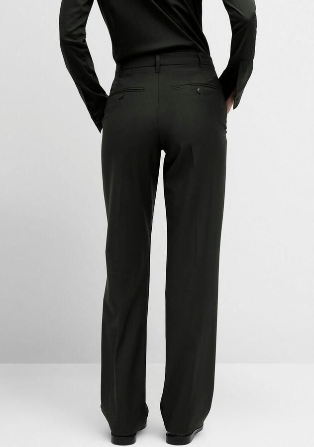 CINQUE Gladde Wollen Broek Black Dames - Foto 2