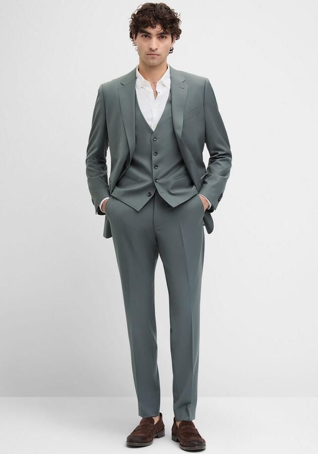 CINQUE Regular fit pantalon met persplooien model 'Monopoli' - Foto 2