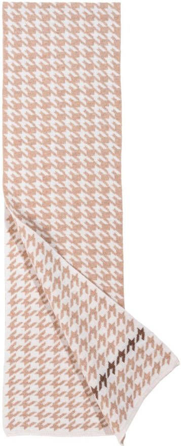 Cinque Gebreide sjaal Alena Pied-de-poulemotief