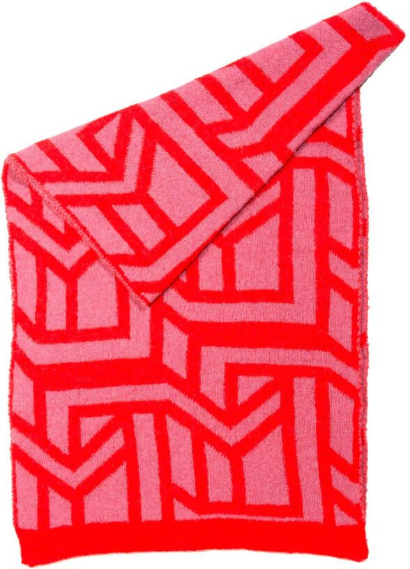 Cinque Gebreide sjaal Debora Met grafisch patroon