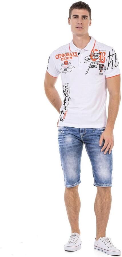 Cipo & Baxx Bermuda in denim en met markante zakken - Foto 15