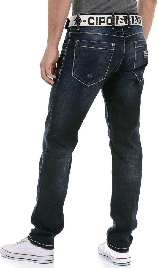Cipo & Baxx Regular fit jeans met markante wassing - Foto 5