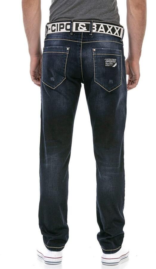 Cipo & Baxx Regular fit jeans met markante wassing - Foto 6