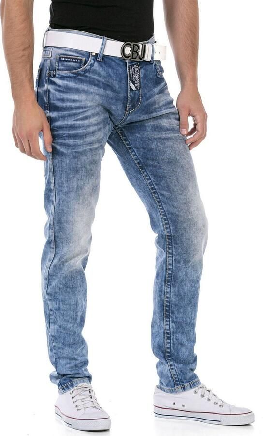 Cipo & Baxx Regular fit jeans met markante wassing - Foto 7