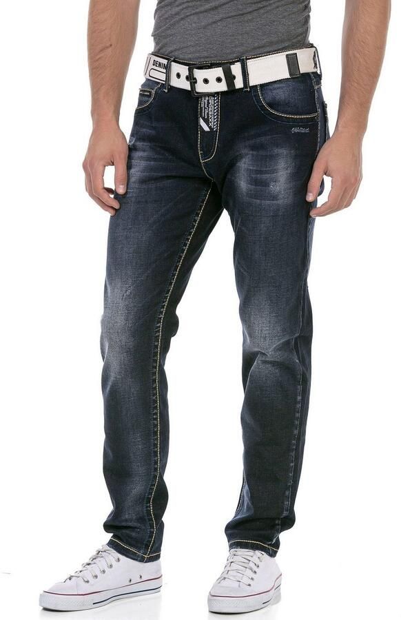 Cipo & Baxx Regular fit jeans met markante wassing - Foto 3