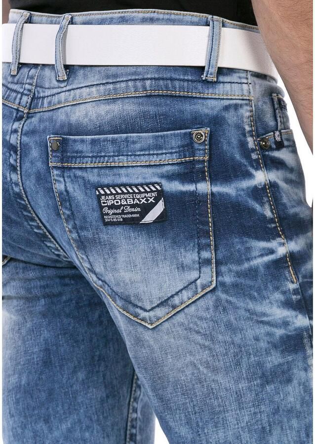 Cipo & Baxx Regular fit jeans met markante wassing - Foto 2