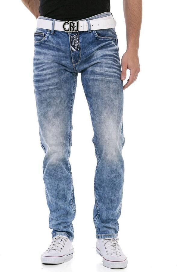 Cipo & Baxx Regular fit jeans met markante wassing - Foto 5
