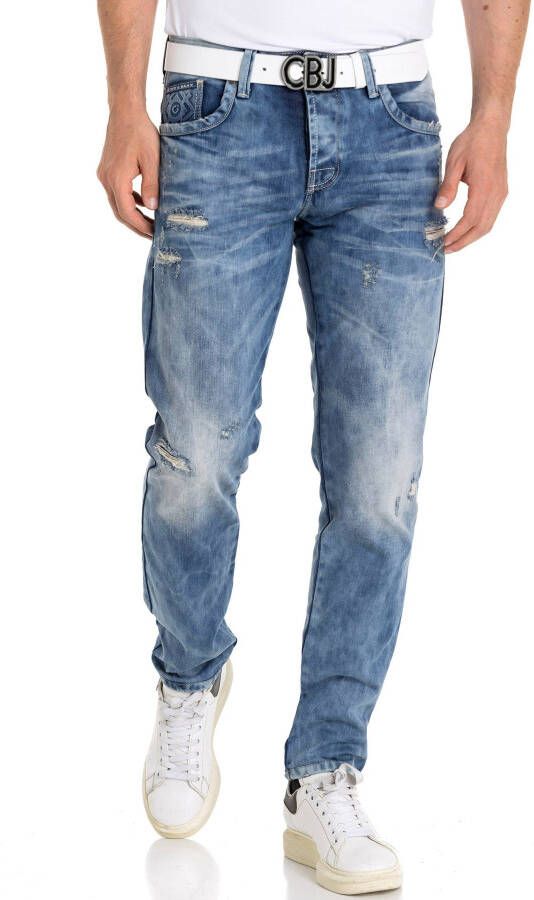 Cipo & Baxx Destroyed jeans Regular in gebruikte look