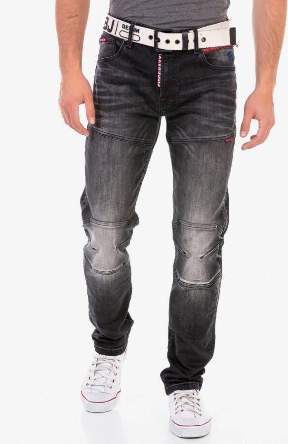Cipo & Baxx Regular fit jeans met modieuze details