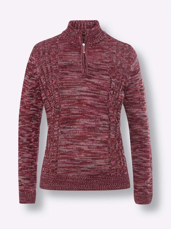 Classic Basics Gebreide Trui met opstaande kraag - Foto 3