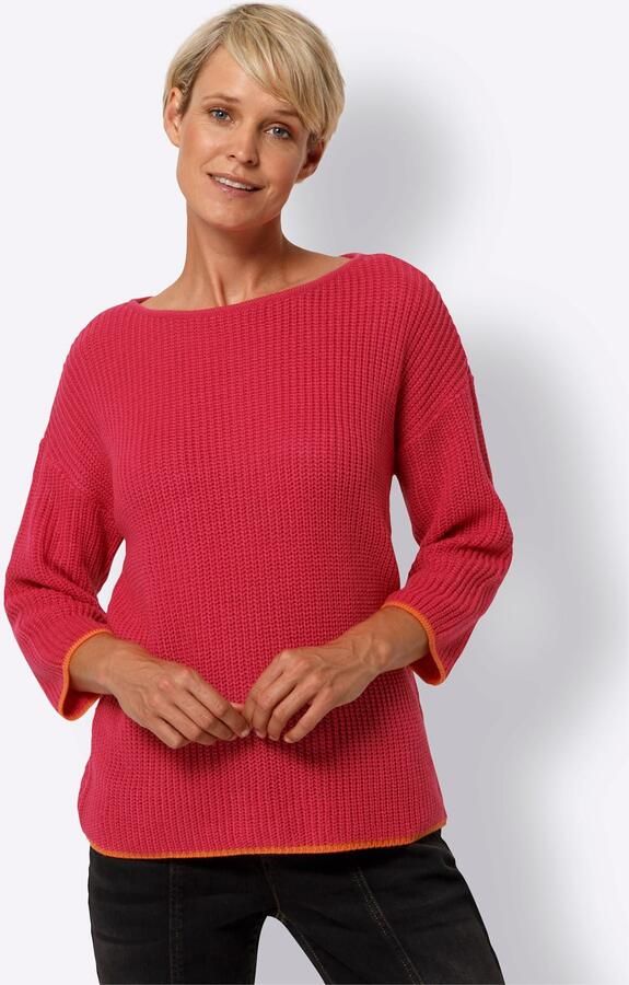 Classic Basics Gebreide Trui met ronde hals - Foto 3