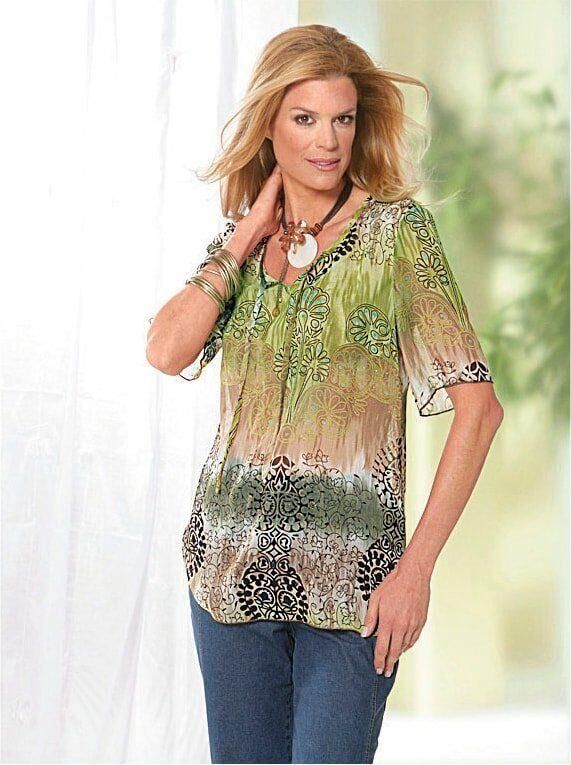 Classic Basics Gedessineerde blouse - Foto 2