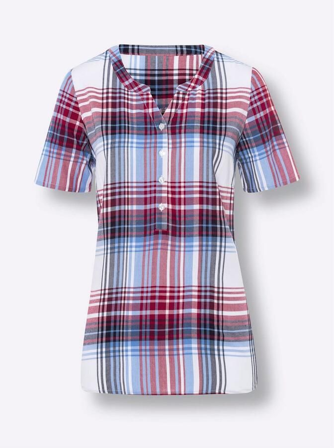 Classic Basics Geruite blouse - Foto 3