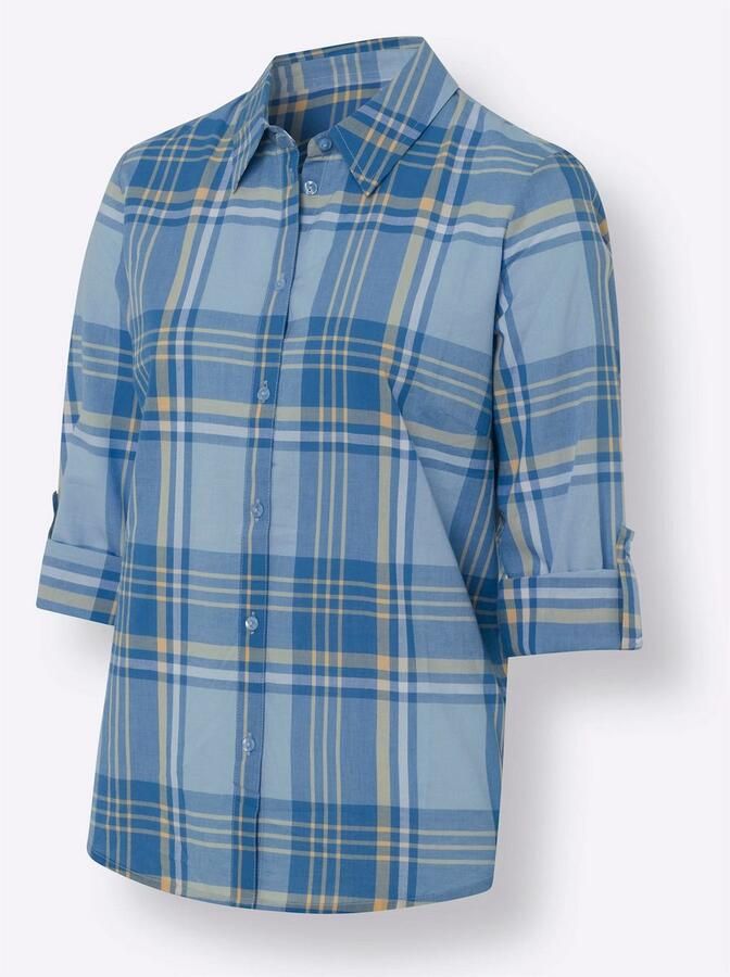 Classic Basics Geruite blouse - Foto 3