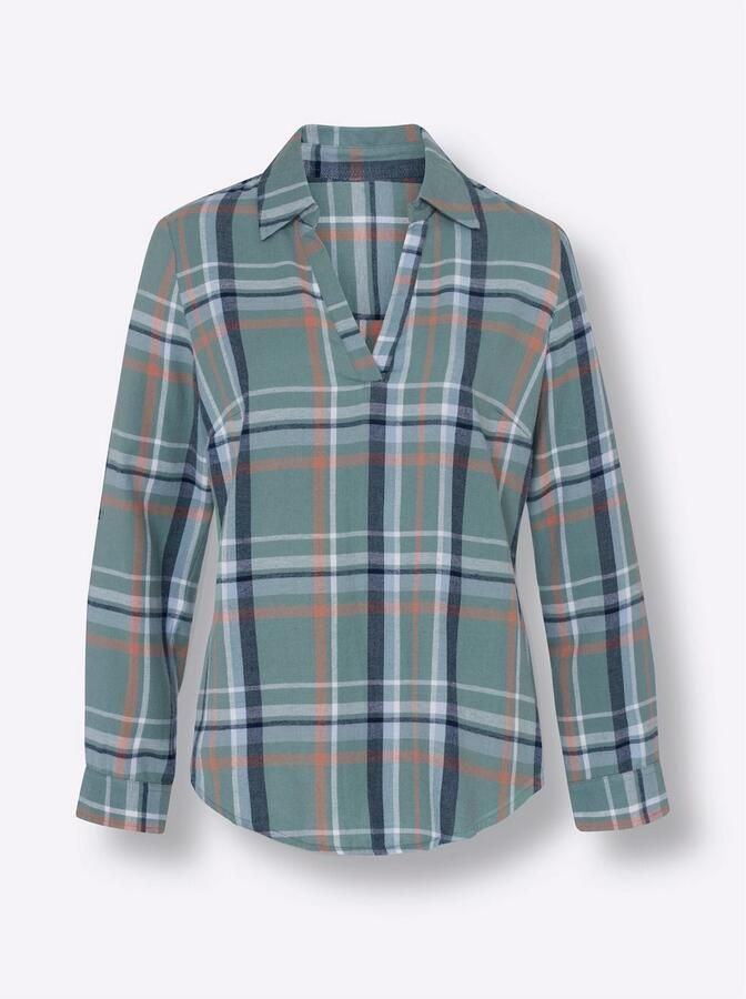 Classic Basics Geruite blouse - Foto 3