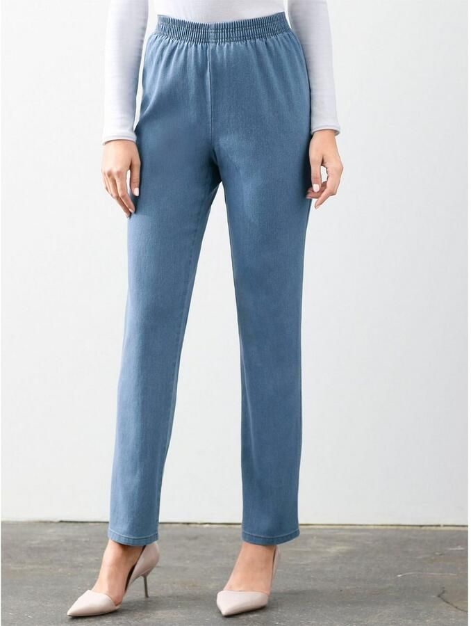 Classic Basics Jeans met elastische band - Foto 2