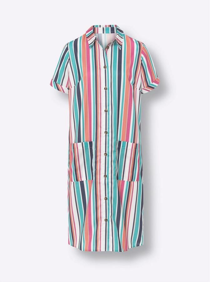 Classic Basics Jurk met overhemdkraag Jurk - Foto 3