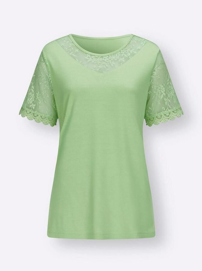 Classic Basics Kanten Shirt met ronde hals (1-delig) - Foto 2