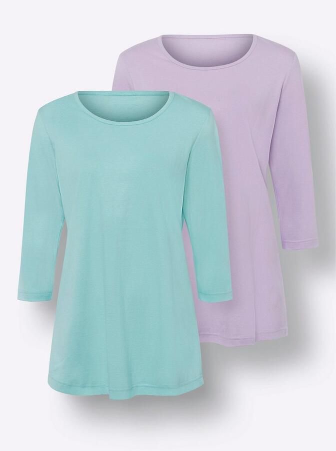 Classic Basics Lang shirt Set van 2 shirts (2-delig) - Foto 4