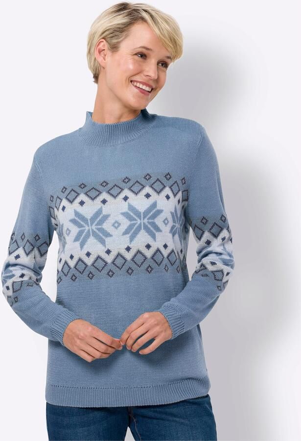 Classic Basics Noorse Trui met opstaande kraag - Foto 3