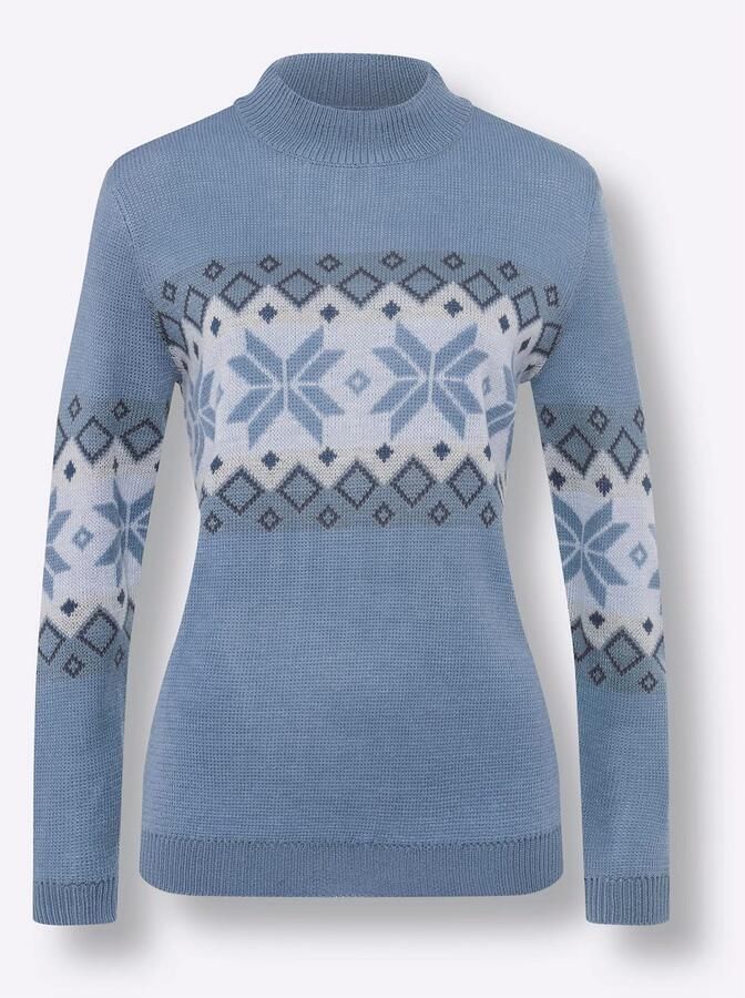 Classic Basics Noorse Trui met opstaande kraag - Foto 2