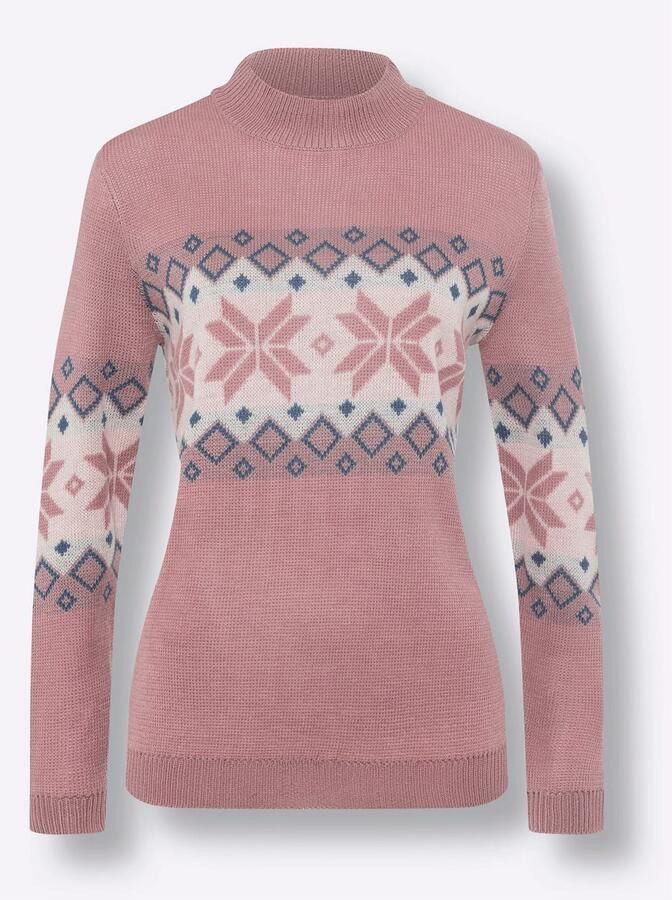 Classic Basics Noorse Trui met opstaande kraag - Foto 3