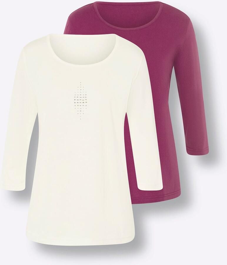 Classic Basics Shirt met 3 4 mouwen Set van 2 shirts (2-delig) - Foto 7