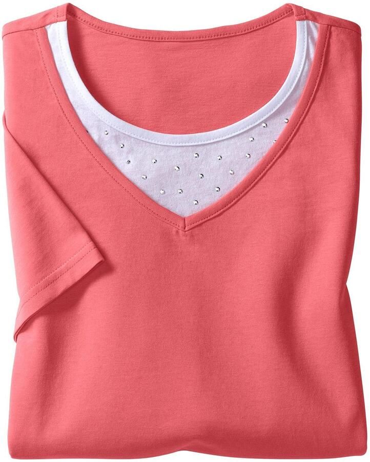 Classic Basics Shirt met korte mouwen 2-in-1-Shirt (1-delig)