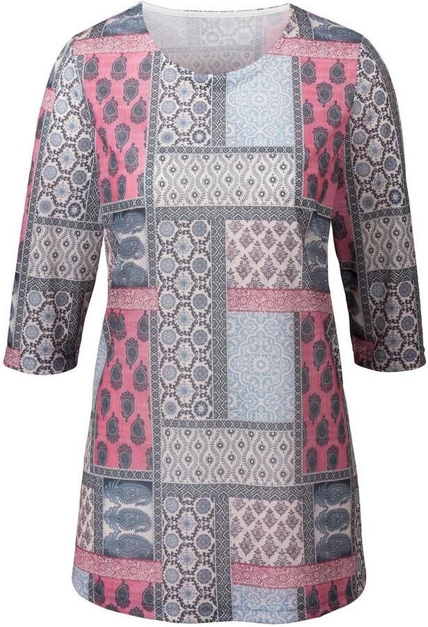 Classic Basics Shirt met print Lang shirt (1-delig)