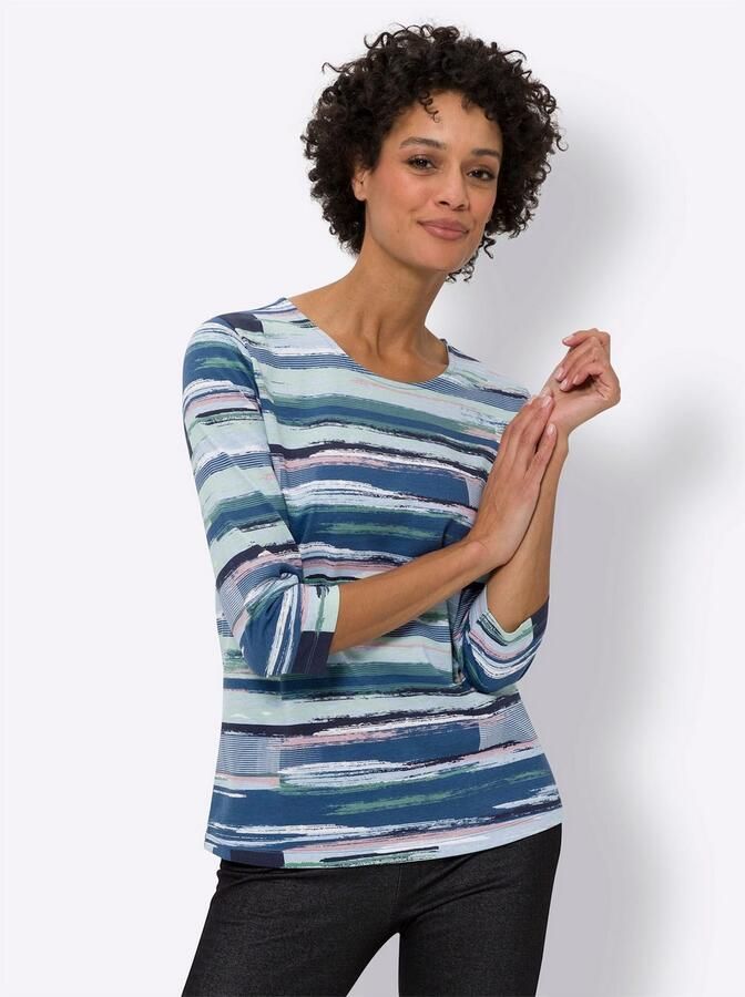 Classic Basics Shirt met print Shirt met 3 4-mouwen (1-delig)