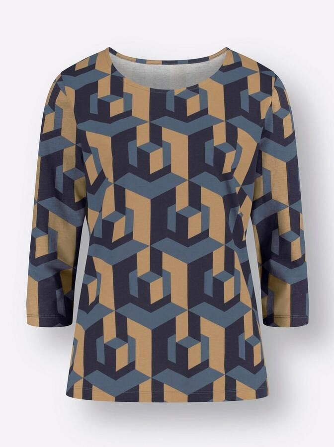 Classic Basics Shirt met ronde hals Shirt met 3 4-mouwen (1-delig) - Foto 3