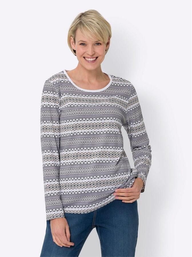 Classic Basics Shirt met ronde hals Shirt met lange mouwen (1-delig)