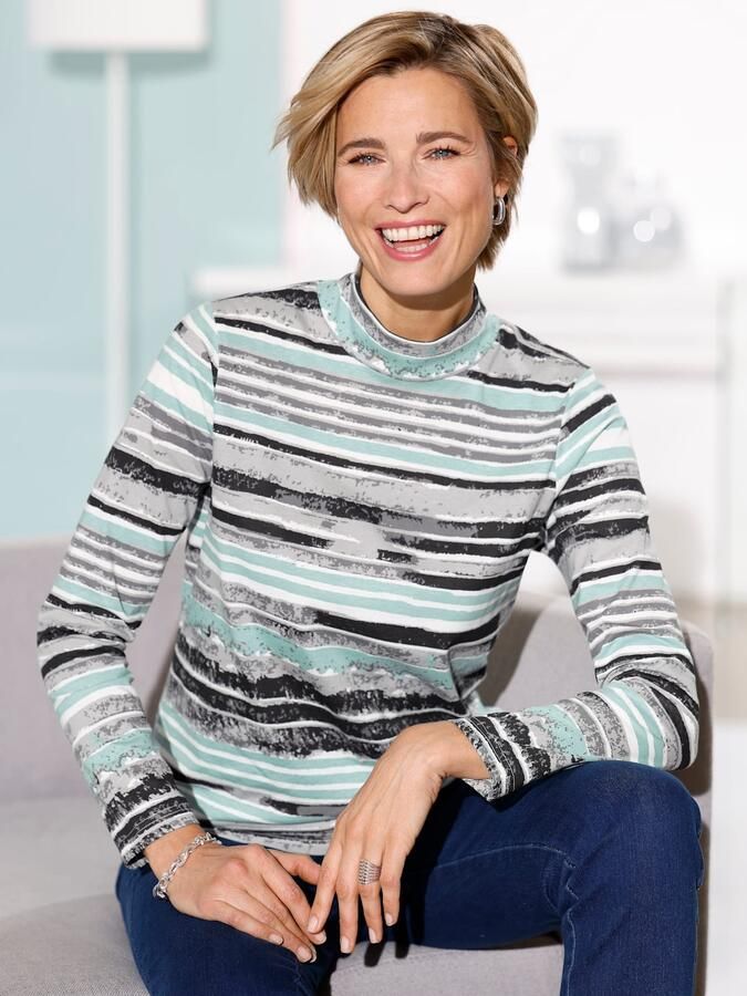 Classic Basics Shirt met staande kraag Shirt met opstaand kraagje (1-delig) - Foto 3