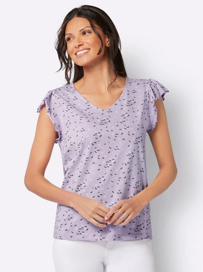 Classic Basics Shirt met V-hals (1-delig)