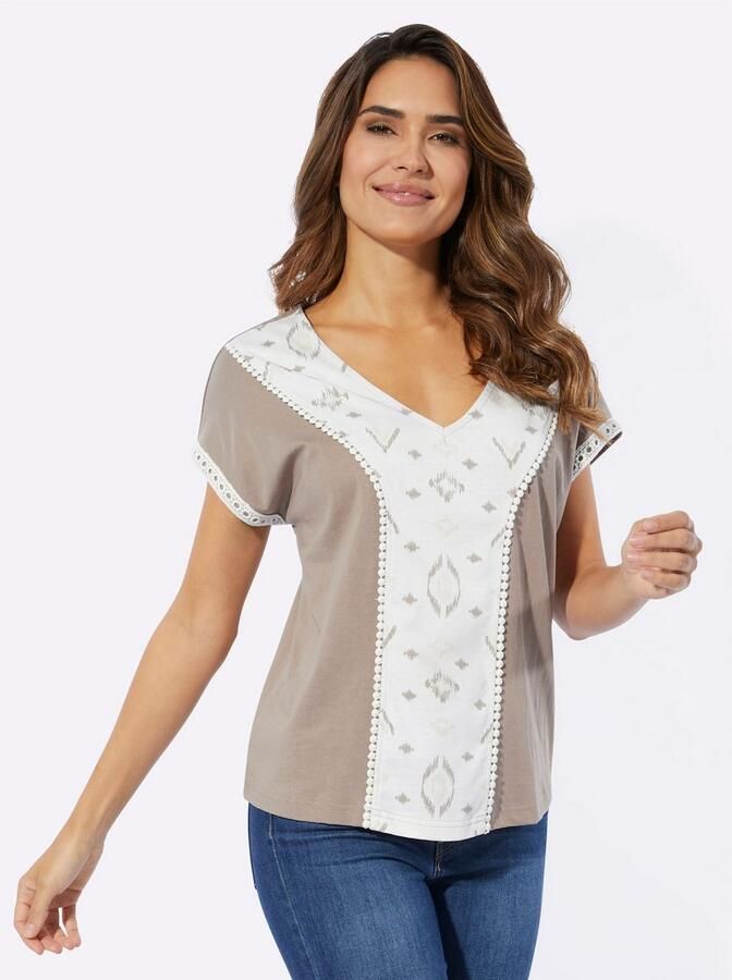 Classic Basics Shirt met V-hals (1-delig)