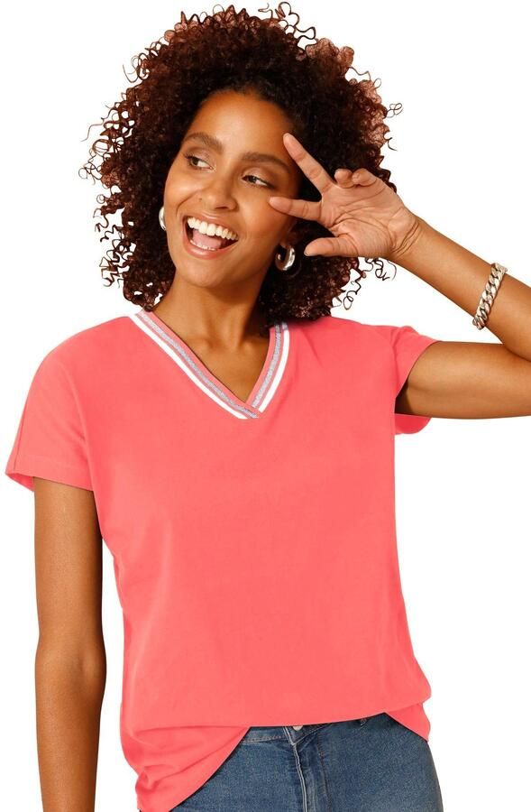 Classic Basics Shirt met V-hals Shirt (1-delig) - Foto 3