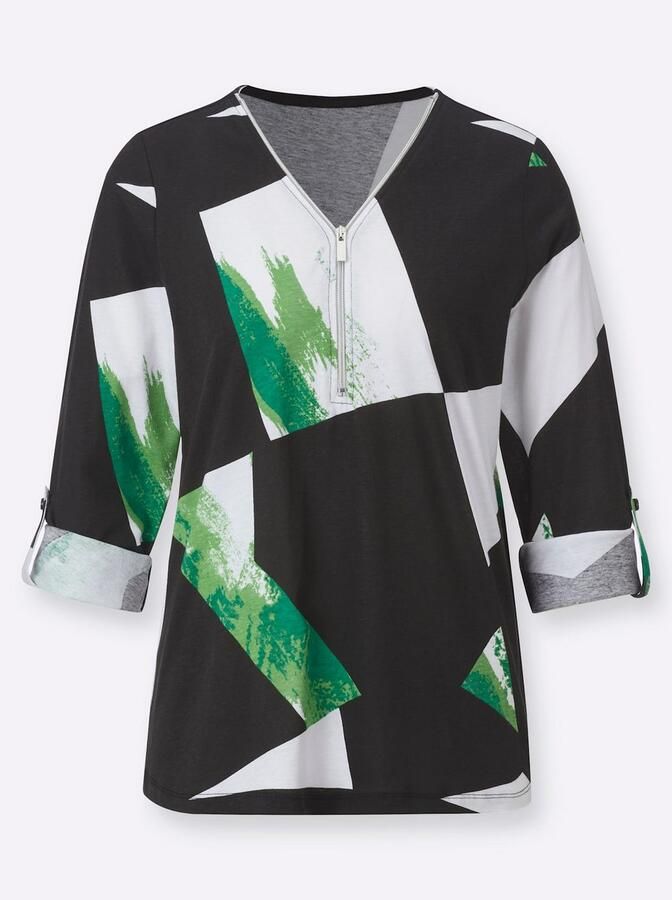 Classic Basics Shirt met V-hals Shirt met lange mouwen (1-delig) - Foto 3