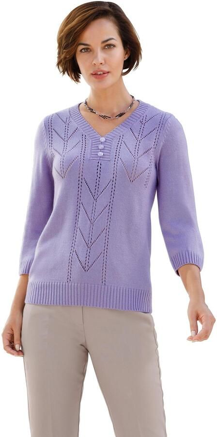 Classic Basics Trui met 3 4-mouwen Trui - Foto 4