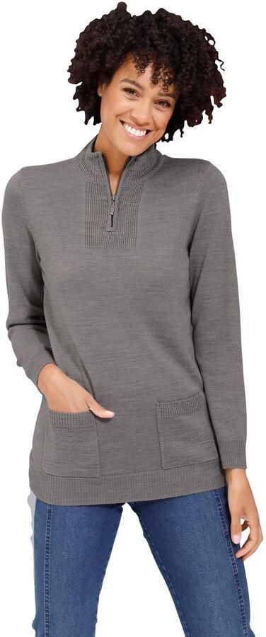 Classic Basics Trui met staande kraag Trui - Foto 4