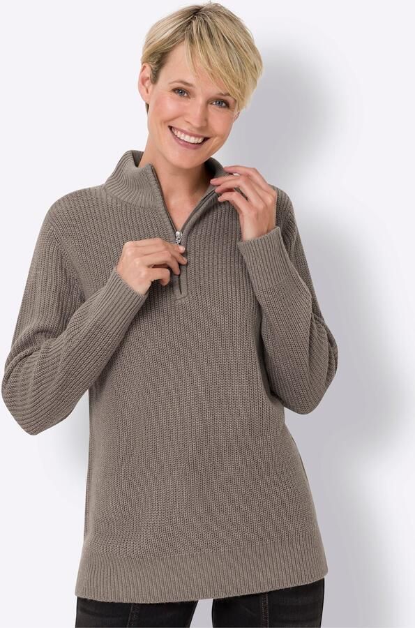 Classic Basics Trui met staande kraag Trui - Foto 3