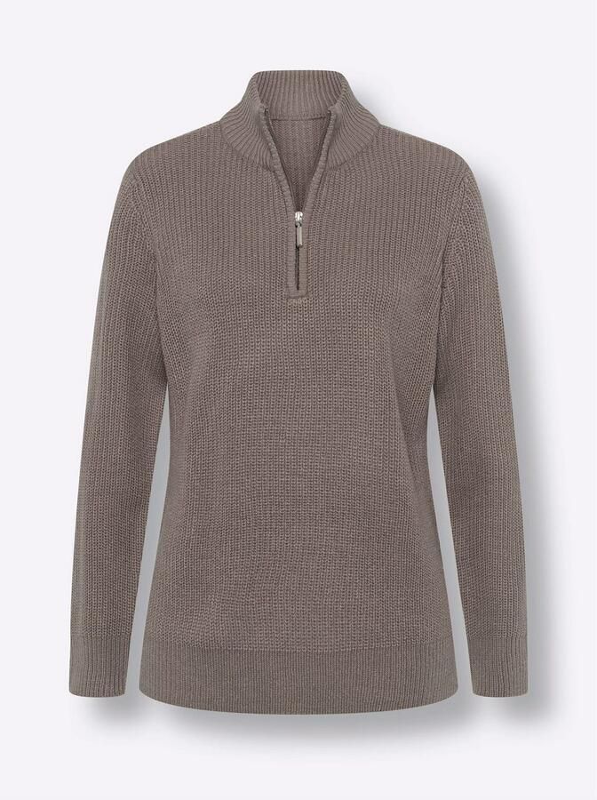 Classic Basics Trui met staande kraag Trui - Foto 2