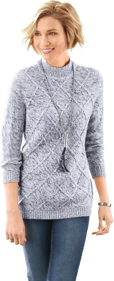 Classic Basics Trui met staande kraag Trui - Foto 3