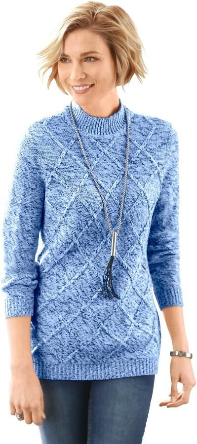 Classic Basics Trui met staande kraag Trui - Foto 2