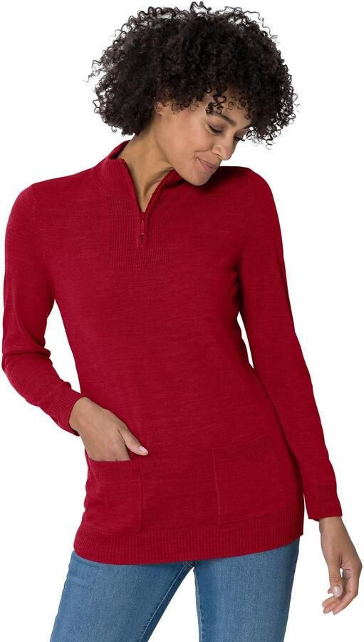 Classic Basics Trui met staande kraag Trui - Foto 3