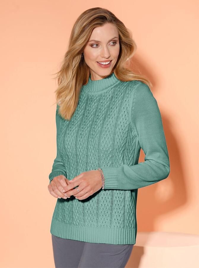 Classic Basics Trui met staande kraag Trui