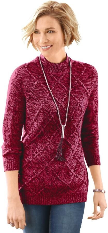 Classic Basics Trui met staande kraag Trui - Foto 2