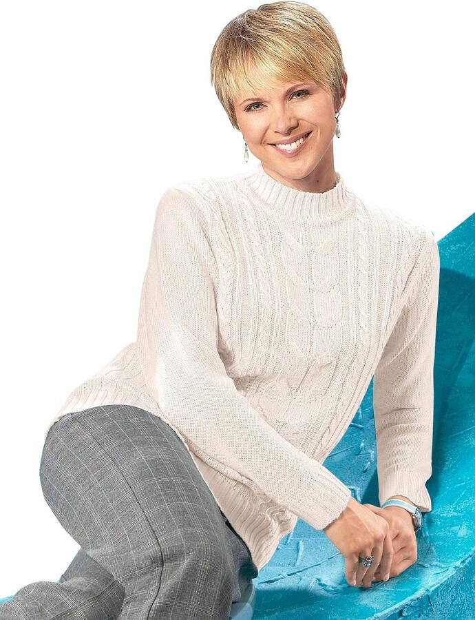 Classic Basics Trui met staande kraag Trui - Foto 1