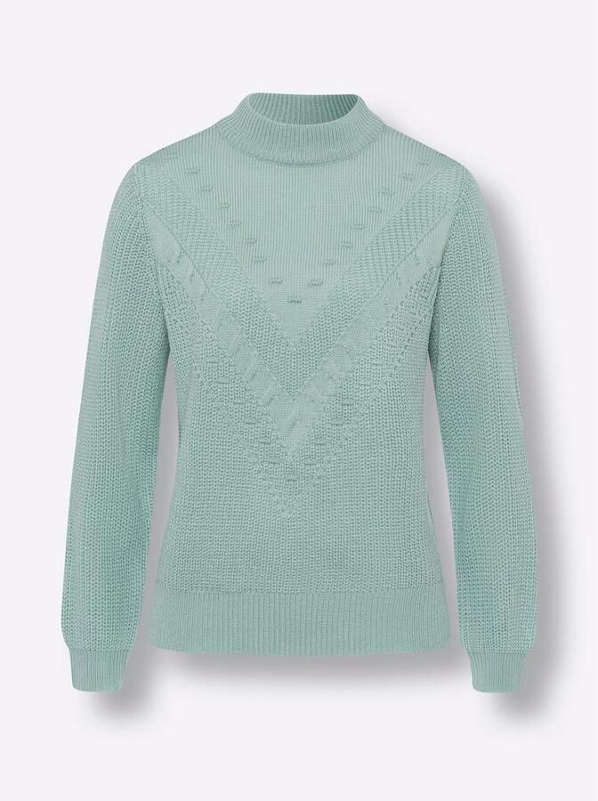 Classic Basics Trui met staande kraag Trui met lange mouwen - Foto 3