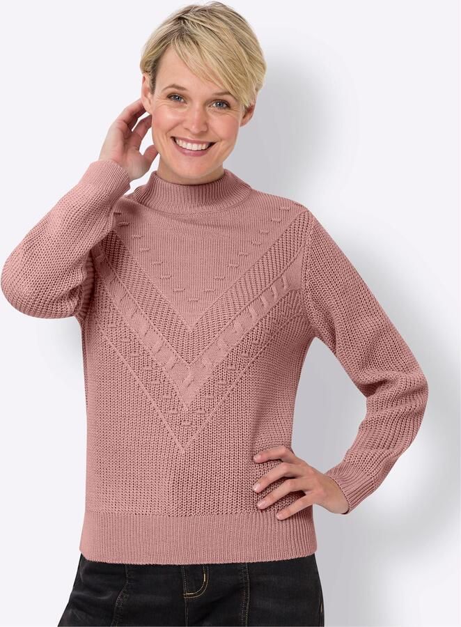 Classic Basics Trui met staande kraag Trui met lange mouwen - Foto 3